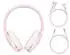 Baseus Wireless headphones Encok D02 PRO (pink) (Passive Geräuschunterdrückung 40 h Kabellos) Pink