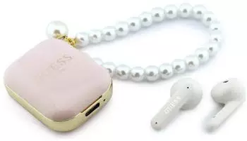 CG Mobile Guess GUTWSLD2HSPEP TWS Pearl Strap Pink