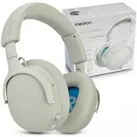Medion LIFE HX-1 Plus Over-Ear-Kopfh&ouml;rer wei&szlig; Bluetooth 6.0 ANC 100 Std.