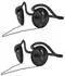 TronicXL Nackenbügel-Kopfhörer Stereo 3,5mm Klinke, 2er-Pack
