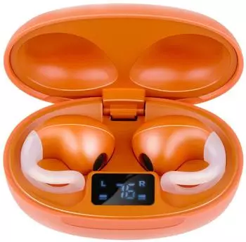 Grundig Kabellose Ohrh&ouml;rer Bluetooth, OWS, LED-Anzeige, USB-C, orange