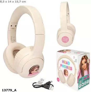 Depesche TOPModel Bluetooth-Kopfh&ouml;rer cremefarben, kabellos, 20h (13779)