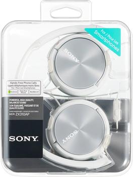Sony MDR-ZX310AP (weiß) – Robuste Verarbeitung mit Metall-Kopfbügel für längere Nutzungsdauer