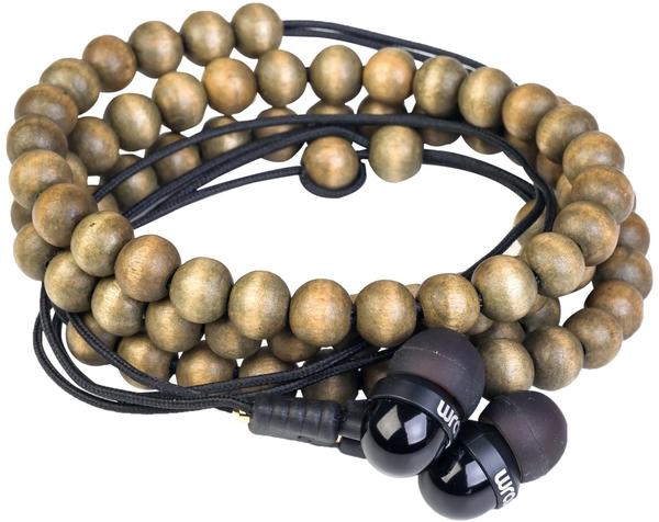 Midbass wraps in-ear Kopfhörer »Premium Wooden Beads Wrap«, braun