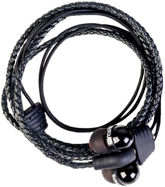 Midbass wraps PU Lederarmband in-ear Kopfhörer »Premium Leather Wrap Black«, schwarz