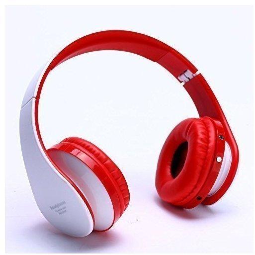 Top-Longer Bluetooth Kopfhörer weißrot