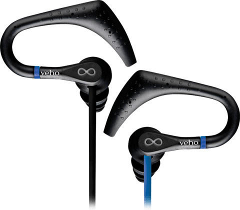 Veho ZS-3 Water Resistant Sport Earphones blue/black
