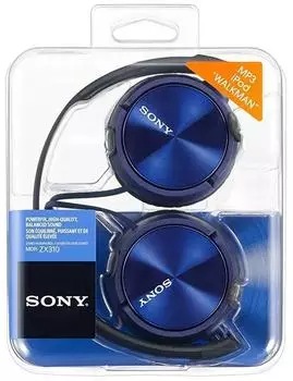 Sony MDR-ZX310 (blau) – Ausgewogene Klangcharakteristik für vielseitige Musikgenres