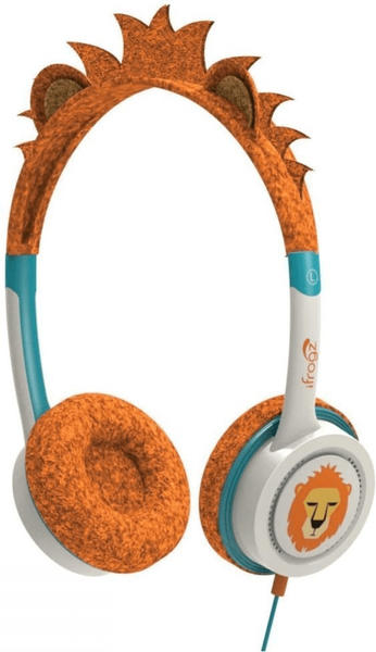 IFROGZ iFrogz-Kinderkopfhörer Little Rockerz im fanatsievollen Drachen-Design, Orange