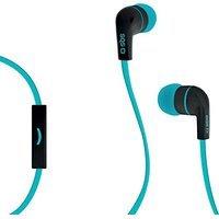 SBS Stereo earphone Studio Mix 30, mit Mikrofon und Annahme Knopf blau