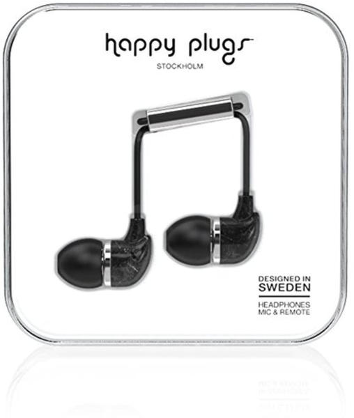 Happy Plugs In-Ear Unik Edt (Black Marble)