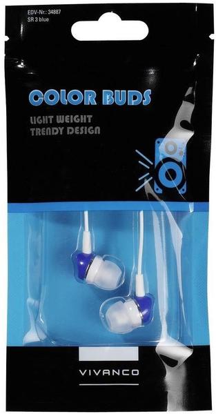 In-Ear-Kopfhörer Audio & Ausstattung Vivanco SR 3 Colour Buds (blau)
