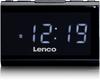 Lenco CR525BK, Lenco CR-525 Radio schwarz Digitaler Wecker