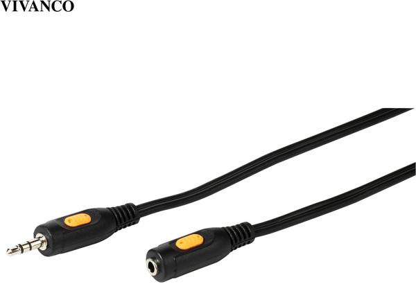 Vivanco 46056 Audio-Kabel 2,5 m 3.5mm Schwarz, Gelb