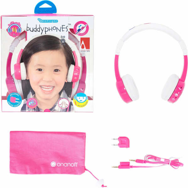 Konnektivität & Ausstattung Onanoff BuddyPhones InFlight (pink)