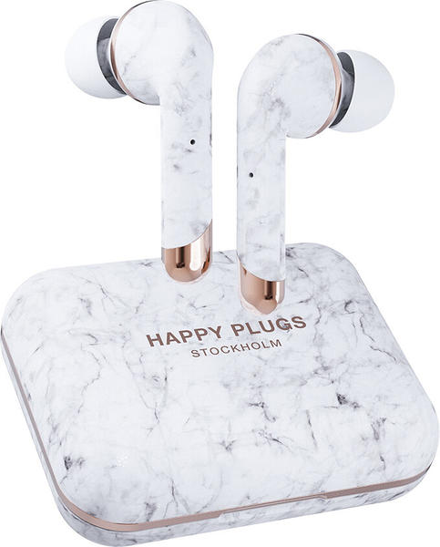 Happy Plugs Air 1 Plus In-Ear (White Marble)