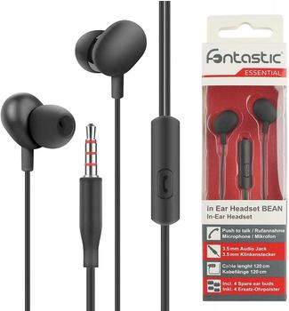 Fontastic Essential In-Ear Stereo-Headset Beans schwarz