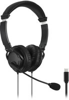 Kensington K97457WW, Kensington Headset Hi-Fi mit Mikrofon, USB-C, schwarz