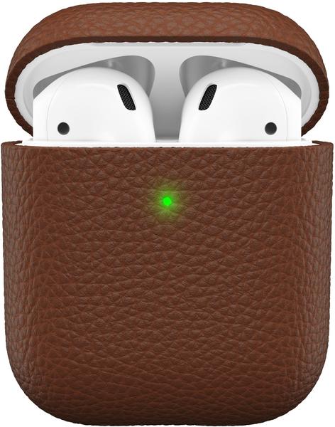 Keybudz Artisan Series Leather Case for AirPods Natural Brown