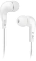 sbs TEINEARWL, SBS Stereo in-ear earset Jack 3,5 mm Kabelgebunden, weiss
