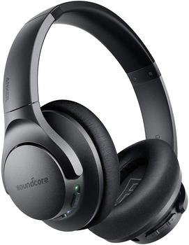 Soundcore Life Q20 Bluetooth Kopfhörer, Aktive Geräuschunterdrückung, 40 St. Wiedergabezeit, Hi-Res Audio, Intensiver Bass, kabellose Kopfhörer für Homeoffice, Online-Unterricht, Konferenzen
