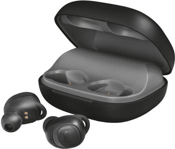 Trust Earphones Wireless - Duet XP Bluetooth (schwarz; BT5.0; Akku; Mikrofon; 2200mAh Dock; AAC-Codec)