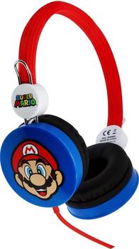 Nintendo kopfh&ouml;rer Super Mario junior 3,5 mm 85db blau