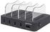 Manhattan 4-Port USB-Ladestation, Vier USB-A-Ports, bis zu 2,4 A/5 V pro Port, 34 W Ausgangsleistung gesamt, schwarz
