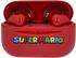 OTL Technologies Super Mario Kopfhörer, kabellos, Bluetooth V5.0, mit Ladebox, Rot