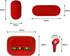 OTL Technologies Super Mario Kopfhörer, kabellos, Bluetooth V5.0, mit Ladebox, Rot