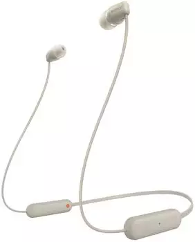 Sony WI-C100 Beige – Sony WI-C100 Beige – Ausdauernder Begleiter für Telefonie und Musik