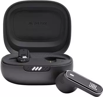 JBL Live Flex Black – Ausdauernde Energieversorgung für längere Nutzung