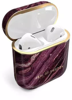 iDeal of Sweden AirPods Case Gen 1/2 Golden Plum – Elegantes Design für Ihre AirPods