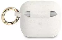 Guess Gua3Sggeh Airpods 3 Abdeckung Biały/Weiss Silikon Glitter - Wei&szlig;
