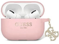 Guess GUAP2LECG4P H&uuml;lle f&uuml;r AirPods Pro 2 Cover Rosa Liquid Silicone Glitter