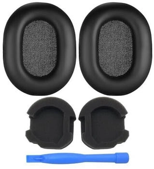 MMOBIEL Ersatz Ohrpolster für Sony WH-1000XM5 Noise Cancelling Kopfhörer von - Memory-Schaumstoff und Protein PU Kopfhörer Ohrpolster - Kopfhörer Ersatzpolster - Schwarz