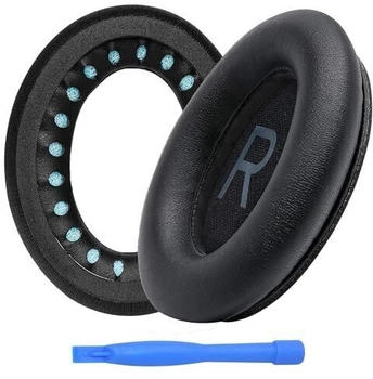 MMOBIEL Ersatz Ohrpolster für Bose QuietComfort 45 (QC45) / QuietComfort SE/New Quiet Comfort Wireless Over-Ear Kopfhörer Protein PU Kopfhörer Ohrpolster - Kopfhörer Ersatzpolster - Schwarz