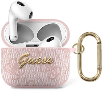 Guess Guess Hülle für AirPods 3 Hülle - 4G Script - Rosa
