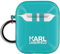 Karl Lagerfeld Apple Tasche KLA2UCHFL AirPods H&uuml;lle blau/blau Choupette - Blau