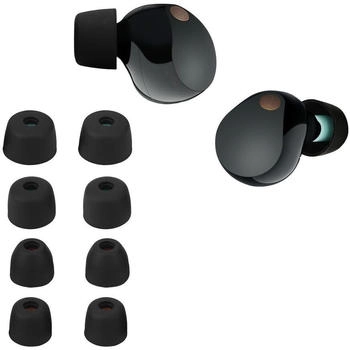 kwmobile 8x Ersatzpolster kompatibel mit Sony WF-1000XM5 / WF-1000XM4 - 4 Größen - Silikon Ersatz Ohrstöpsel In-Ear Kopfhörer - Polster