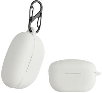 kwmobile Hülle kompatibel mit Sony WF-1000XM5 Hülle - Kopfhörer Case - TPU Silikon Cover - Schutzhülle in Weiß