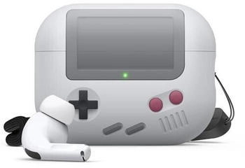 Elago AW5 Hülle Kompatibel mit Apple AirPods Pro 2. Generation Case, Klassische Handheld Game Console Design Hülle Kompatibel mit AirPods Pro 2, Lanyard Inklusive (Hellgrau)