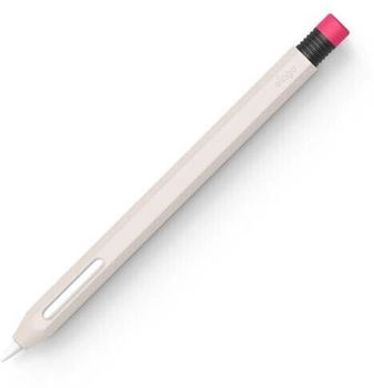 Elago Klassische Hülle Kompatibel mit Apple Pencil 2. Generation Cover Hülle, Dauerhaftes Silikon, Klassisches Design, Kompatibel mit magnetischer Aufladung (Taupe)