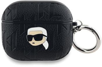 Karl Lagerfeld Karl Lagerfeld PU Embossed Karl Head Hülle für AirPods 3 Black