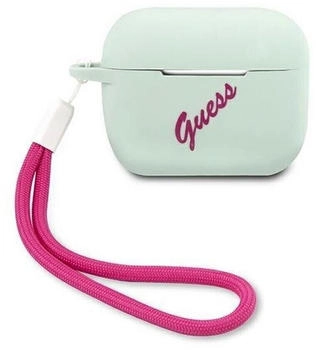 Guess Airpods Pro Cover Blue/Pink Silicone Vintage Case
