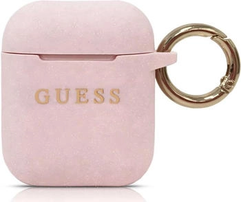 Guess Airpods Cover Pink Glitter Case