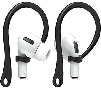 Elago EarHooks Kompatibel mit AirPods 3, Kompatibel mit AirPods Pro, 2, 1 Hülle - Verbessert, Perfekter Ersatz Ohrbügel Ohrhaken [US Patent Angemeldet] (Schwarz)