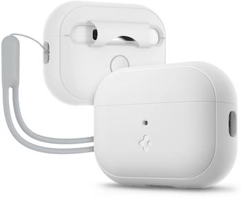 Spigen Spigen Case Silicone Fit White + Strap Gray AirPods Pro (2nd Gen)