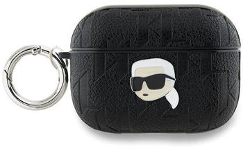 Karl Lagerfeld Karl Lagerfeld PU Embossed Karl Head Hülle für AirPods Pro 2 Black