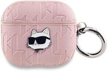 Karl Lagerfeld Karl Lagerfeld PU Embossed Choupette Head Hülle für AirPods 3 Pink